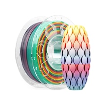 Pla Filament 1,75 Mm, 3d Yazıcı Filamenti, 1,0 Kg 2,2 Lbs Makara, Çözgü Arttırılmış Tokluk Yok, Boyutsal Doğruluk 0,03 Mm Baskı Filamenti, 3d Yazıcılar İçin Yağmur Yayı Çok Renkli
