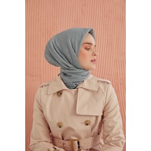 Miray Düz Pamuk Eşarp - Gümüş Gümüş