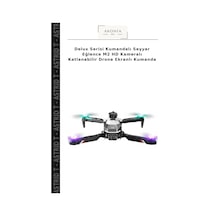 Delux Serisi Kumandalı Seyyar Eğlence M2 Hd Kameralı Katlanabilir Drone Ekranlı Kumanda