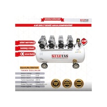 Hava Kompresörü Sessiz 200 Litre 4 Hp Kuletaş