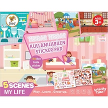 Lino Tekrar Kullanılabilen Sticker Pad Günlük Hayat Ls-602