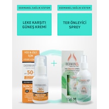 Dermanel Leke Karşıtı Güneş Kremi 50 ML + Dermanel Ter Önleyici Sprey 150 ML