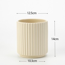 Açık Hava İç Mekan Bahçe Saksıları Nordic Basit Seramik Saksılar, Yaratıcı Kişiselleştirilmiş Saksılar, Ev Bitki Saksıları, Saksılar Ve Saksılar Dikim Saksısı Sarı