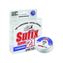 Sufix Süper 21 0.14mm 50m Clear Fluorocarbon Misina 2kg Çeker