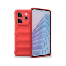 Redmi Note 14 4g Kılıf Optimum Silikon - Kırmızı Bz8683140840976