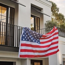Amerikan Bayrağı 3x5 Ft Güçlendirilmiş Dikiş Ve Üstün Dalga Uv Ve Solmaya Dayanıklı Dış Mekan Bayrak Direği, Sundurma Ve İş Teşhiri İçin İdeal 1000 x 1500 CM