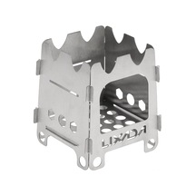 Wezone Katlanır Hafif Titanyum Kamp Ocağı - Doğa Yürüyüşü Ve Balıkçılık İçin Taşınabilir Gümüş