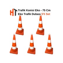 Eko Trafik Konisi 75 Cm -5 Adet