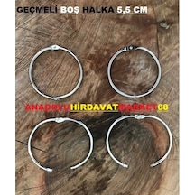Anadoluhirdavat Boş Halka Kilitli Yuvarlak Halka Geçmeli 5,5 Cm 4 Adet