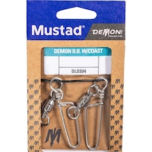 Mustad Demon Bilyalı Klipsli Fırdöndü Dlss004 No:1 - 4lü