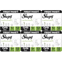 Sleepy Bebek Bezi Naturel 13-20 Kg Junior Plus 312 Adet 5+ Numara
