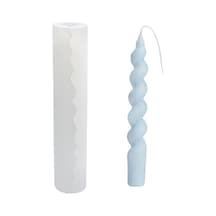 Silikon Şamdanlık Mum Kalıbı İtalyan Burgulu 18.7 Cm