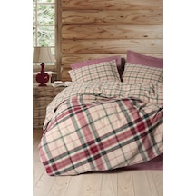 Cotton Box Warm Flanel Çift Kişilik Nevresim Takımı Jamil Bordo