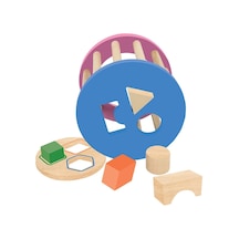 Playwood Playwood Ahşap Eğitici Silindir Bul-tak