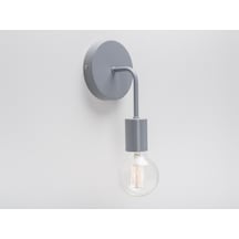 Riolight Vintage,rustik,retro,modern Gri 1xe27 Duylu Metal Duvar Aplik Gri