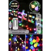 Technosmart 100 Ledli Usbli Kumandalı 8 Modlu 12 Metre Toplu Işık Parti Süsleme Organizasyon RGB