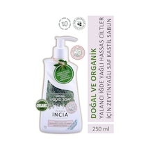 INCIA %100 Doğal Sıvı Kastil Sabunu Hassas Ciltler İçin Zeytinyağlı 10 Bitkisel Değerli Yağ Vegan 250 ML