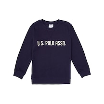 U.S. Polo Assn. Erkek Çocuk Mürdüm Bisiklet Yaka Sweatshirt 50314939-VR074