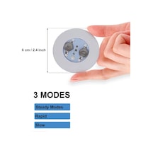 Işıklı Yapışkanlı Bardak Altı Aparatı Ledli 3 Fonksiyonlu 6 Cm Çap Çok Renkli