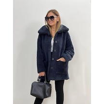 Barbora Peluş Rahat Kışlık Ceket Ws06füme1 001