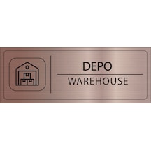 Mayeka Depo İsimlik Bronz Metal Kapı İsimliği Levhası Yönlendirme Tabelası