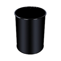 Metal Siyah Masa Altı Çöp Kovası 13 Lt