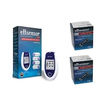 Ebsensor Şeker Ölçüm Cihazı + Şeker Stripi 100 Adet