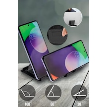 Masa Üstü Tablet Standı Telefon Standı Fold Stand Siyah Portatif Tasarım Stand