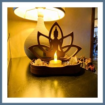 Buradabulabilirsin 3d Baskı Lotus Buda Mumluk - Dekoratif Tealight Mumluk-kahverengi Bbz