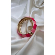 Bb Miineli Pembe Bilezik Kelepçe Pembe