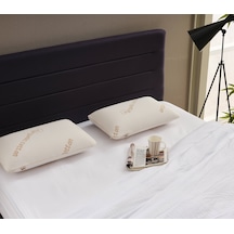 Organik Koton Ortopedik Visko Yastık - %100 Doğal Pamuk Kumaş - Konforlu Nem Kontorllü Akıllı Yastık 1 Adet Çok Renkli