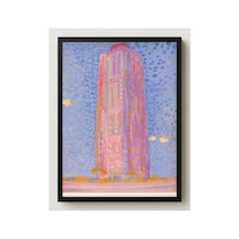 Mondrian Westkapelle'deki Deniz Feneri Çerçevesiz Poster 21x30 Cm A4 Tablo Modern Sanat Duvar Dekoru