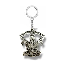 Kas Gücü Yanında Vücut Geliştirme Figürlü Unisex Metal Anahtarlık