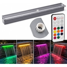 Powermaster Pm-37796 Havuz Ve Bahçe Şelale Başlığı 150cm Rgb Led'li Uzaktan Kontrollü