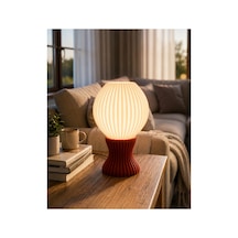 Solvra Velora Glow Dekoratif Masa Lambası Kırmızı Kırmızı