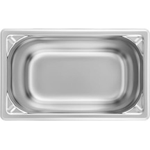 Gastronorm Küvet Paslanmaz Çelik Gn 1/9 - 100 Mm Gümüş
