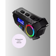 Bluetooth - 159 - 5.4 İnterkom Ip65 Toz Ve Su Geçirmez - Muratech - Led Göstergeli