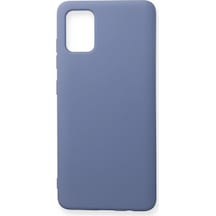 Samsung Galaxy Uyumlu A71 Kılıf Nano İçi Kadife Silikon - Gri - Sptl-857283