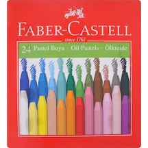 Karton Kutu Pastel Boya 24 Renk Renkli