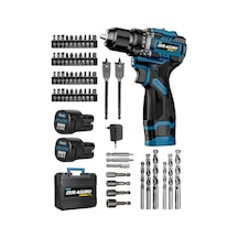 Dragro DRG-168 Pro 16.8V M Çift Akü Çelik Mandren Kömürsüz Motor Şarjlı Matkap Akülü Vidalama