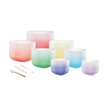 Meinl Sonic Energy Csbcsetcha Crystal Singing Bowl 7 Parça Chakra Set Color Frosted