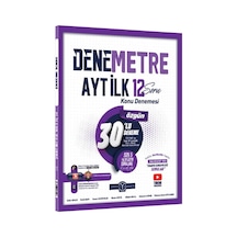 Orijinal Yayınları Ayt Denemetre İlk 12 Konu Denemesi Orijinal Yayınları Ayt Denemetre İlk 12 Konu Denemesi