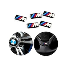 Point Bmw M Logo Jant Direksiyon Sticker 5 Adet