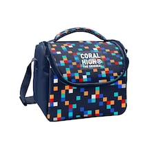 Coral High Erkek Çocuk Lacivert Çok Renli Geometrik Desenler Isı Yalıtımlı Beslenme Çantası 37135 Çok Renkli