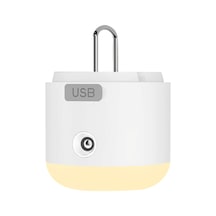 Mufunye Kamp Feneri Usb Şarjlı, Dört Aydınlatma Modu, İki Hızlı Fan, Ultrasesli Buhar Ve Rovar Kovucu, Taşınabilir Güneş Enerjisi Lambası Beyaz Çok Renkli