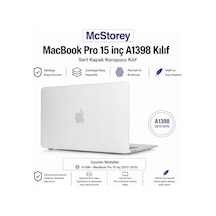 Macbook Pro Kılıf 15inç Mat Eski Hdmı&apos Lı Model:a1398 2012-2015 İle Uyumlu Şeffaf