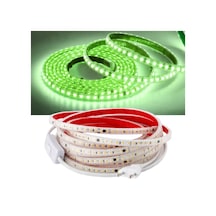 Şerit Led Yeşil 5 Metre 220v Yüksek Parlaklık 120 Led/m Tak Çalıştır Fişli Anahtarlı Silikonlu İç/dı 100 Metre