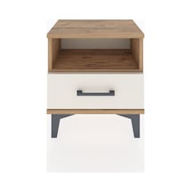Arges Komodin Tek Raflı Tek Çekmeceli 44x30x48 Çam-aytaşı Çam