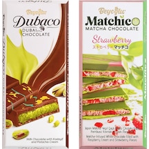 Beyoğlu Dubaco Çıtır Kadayıflı 95 Gr Ve Matcha Çikolata 95 Gr 2 Li Paket