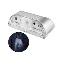 Pilli Hareket Sensörlü Led Aydınlatma, 4 Led İle Pratik Işık Çözümü 10 Parça Siyah